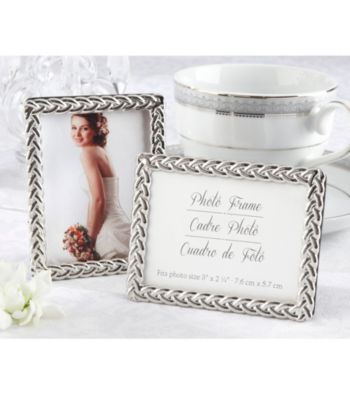 Kate Aspen Silver Braided Elegant Photo Frame