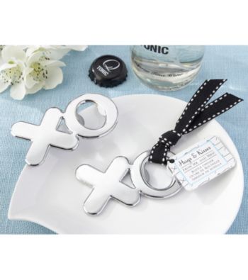 Kate Aspen Hugs and Kisses from Mr. & Mrs. Chrome XO Bottle Opener