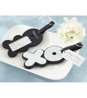 Kate Aspen Hugs and Kisses From Mr. & Mrs. Love-Filled Luggage Tag