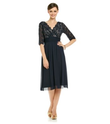 Jessica Howard® Surplice Lace Bodice Dress