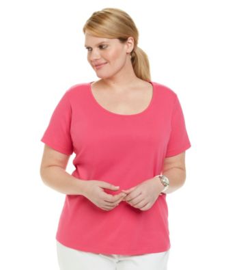 Jones New York Sport® Plus Size Short Sleeve Scoopneck Tee