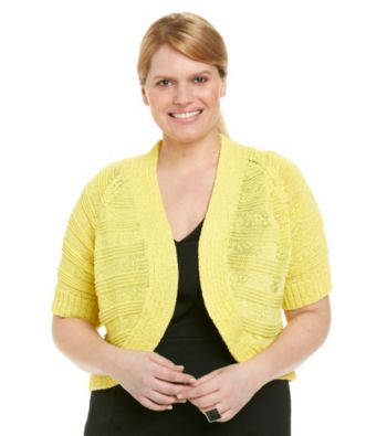 Calvin Klein Plus Size Dolman Sleeve Solid Color Shrug