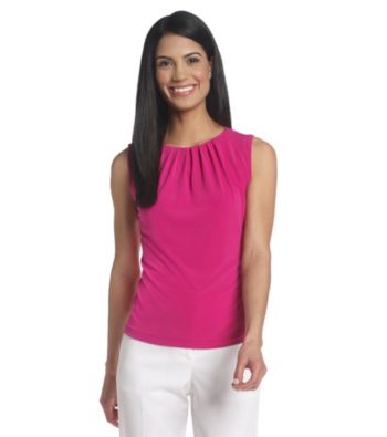 Calvin Klein Petites' Pintuck Sleeveless Cami