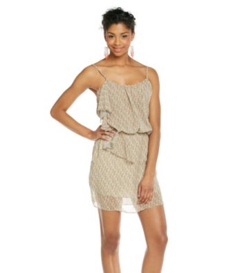 Jessica Simpson Sugar Tank Dress In Geo Butterfly Print
