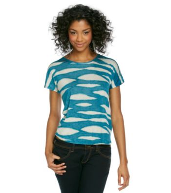 Kensie® Animal Striped Tee