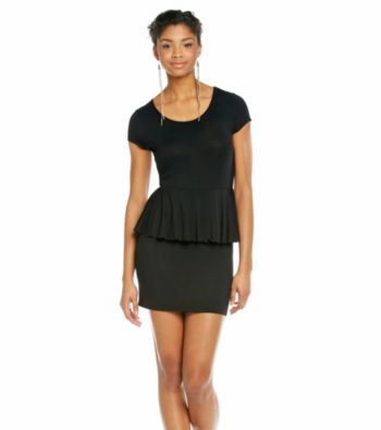 Kensie® Black Peplum Dress