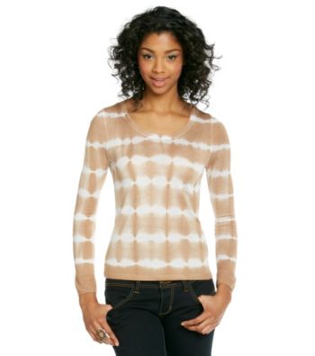 Kensie® Fine Gauge Tie-dye Striped Sweater