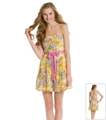 As U Wish® Juniors' Printed Lace Party
