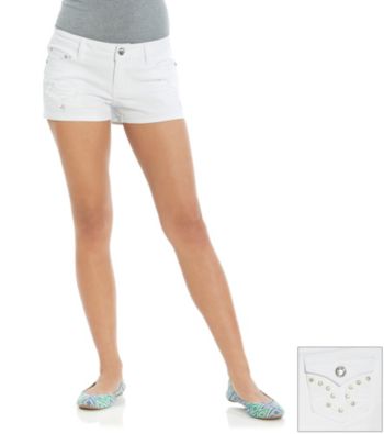 Blue Spice® Juniors' Bling Back Pocket Shorts