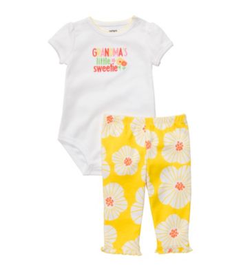 Carter's® Baby Girls' Yellow/White 2-pc. 