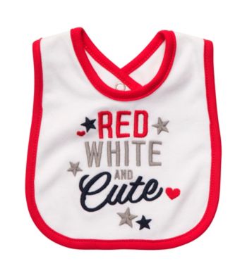 Carter's® Baby Girls' White 4th of July Bib