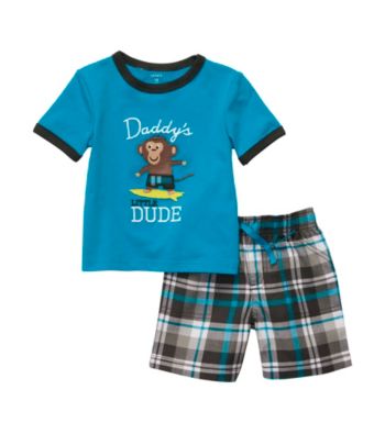 Carter's® Baby Boys' Turquoise Plaid 