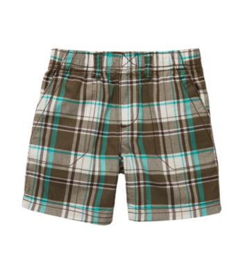 Carter's® Baby Boys' Olive Plaid Woven Pullover Shorts