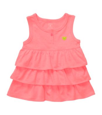 Carter's® Baby Girls' Pink Ruffled Tank Top
