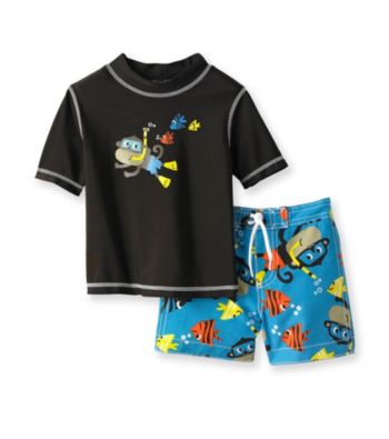 Carter's® Baby Boys' Brown 2-pc. Monkey Rashguard