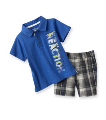 Kenneth Cole® Baby Boys' Royal Blue Polo and Shorts Set