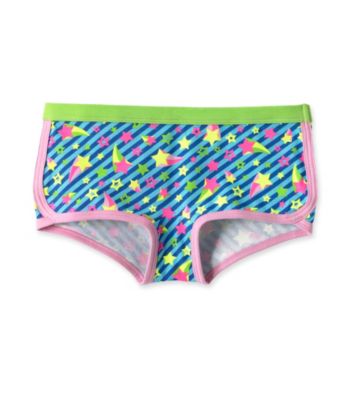 St. Eve® Intimates Girls' Blue Neon Shooting Stars Boyshorts