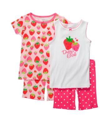 Carter's® Girls' 12M-4T Pink 4-pc. Strawberry 