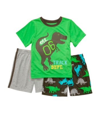 Carter's® Boys' 4-12 Green 3-pc. Monster Pajama Set