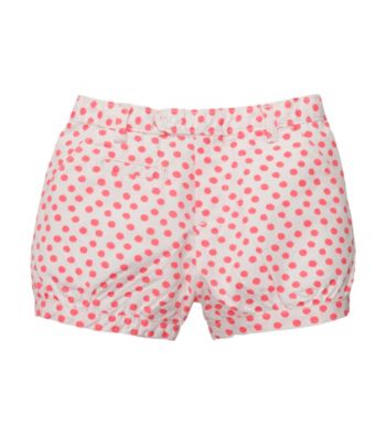 OshKosh B'Gosh® Girls' 4-6X Coral/Ivory Polka-Dot Shorts