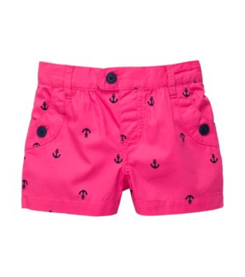 Carter's® Girls' 2T-6X Pink Anchor Print Shorts