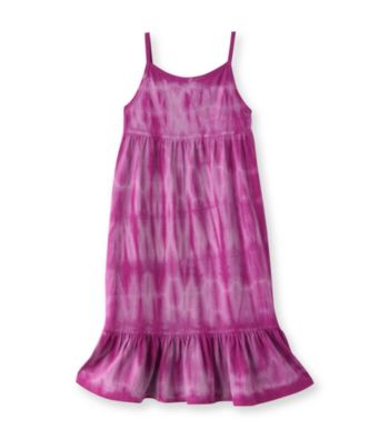 Little Miss Attitude Girls' 2T-6X Tie-Dye Flounce Tank Dress
