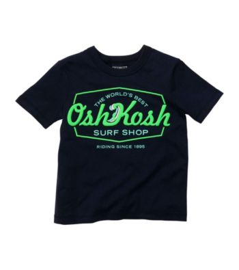 OshKosh B'Gosh® Boys' 2T-7 Navy Short Sleeve Surf Shop Tee