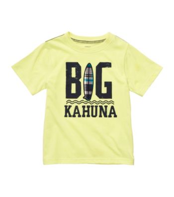 Carter's® Boys' 2T-7 Yellow Short Sleeve Big Kahuna Tee