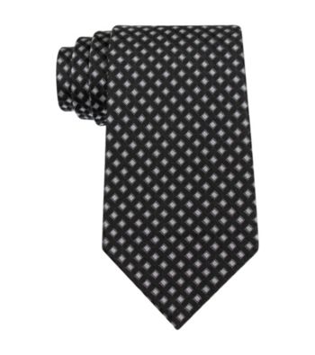 Kenneth Roberts Platinum® Men's Black Anise Neat Silk Tie