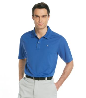 Callaway® Men's Deep Ultra Marine Short Sleeve Solid Polo