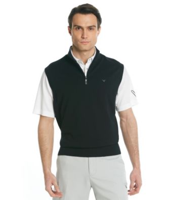 Callaway® Men's Black Quarter-Zip Sweater Vest