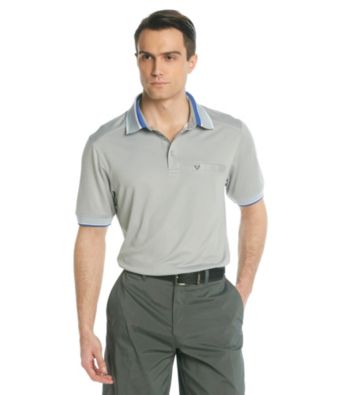 Callaway® Men's Gray Short Sleeve Pique Polo
