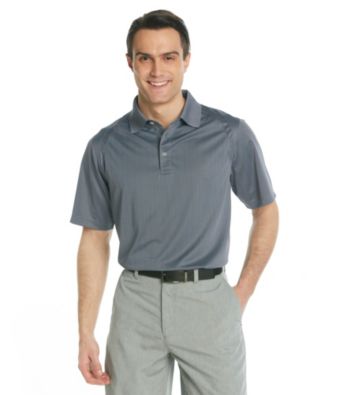 Callaway® Men's Folkstone Grey Short Sleeve Mini Jacquard Polo