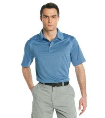Callaway® Men's Riviera Blue Short Sleeve Mini Jacquard Polo