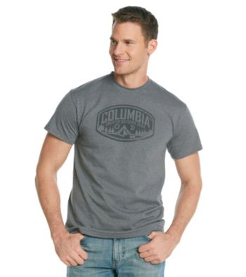 Columbia Men's Charcoal Heather Greater Outdoor Gear Screen Tee