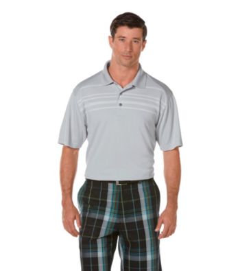 PGA TOUR® Men's Microchip Argyle Rope Printed Polo