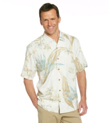 Tommy Bahama® Men's Continental Short Sleeve Floral en Fuego Print Woven
