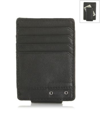 Levi's® Men's Black Card Case Leather Wallet