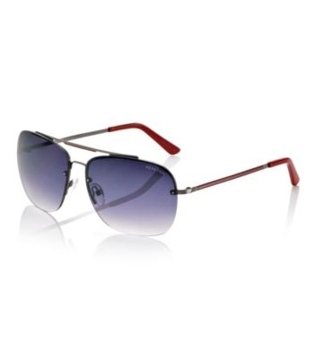 Kenneth Cole New York® Men's Gunmetal Navigator Sunglasses