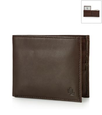 Lauren® Men's Brown Burnished Leather Passcase Wallet