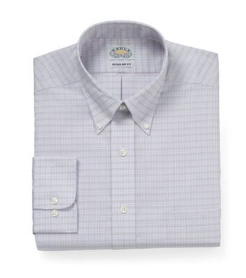Eagle® Men's Quartz Long Sleeve Grid Buttondown Dress Shirt