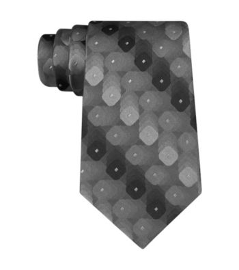 Van Heusen® Men's Black Shadow Geo Tie
