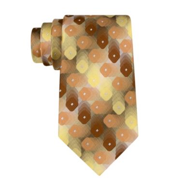 Van Heusen® Men's Yellow Shadow Geo Tie