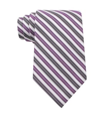 Calvin Klein® Men's Purple Awning Stripe Tie