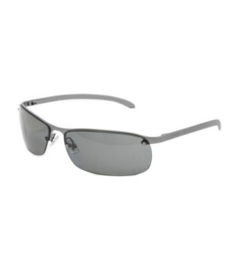 Fossil® Men's Gunmetal Spencer Wrap Sunglasses