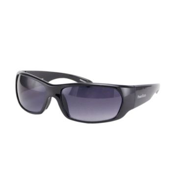 Perry Ellis Portfolio® Men's Black Mod Rectangle Wrap Sunglasses