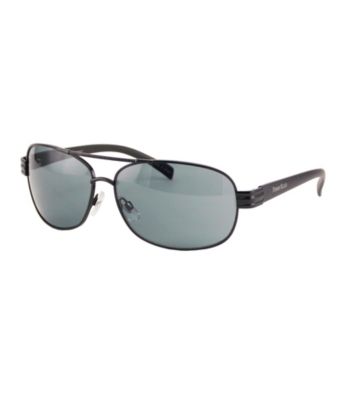 Perry Ellis Portfolio® Men's Black Metal Rectangle Sunglasses