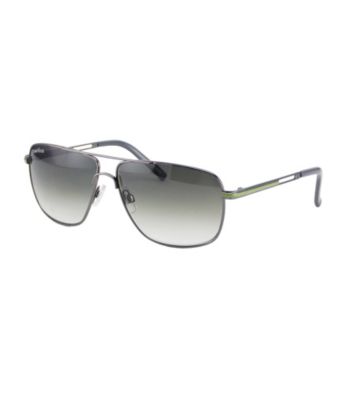 Perry Ellis Portfolio® Men's Gunmetal/Olive Aviator Sunglasses