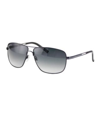 Perry Ellis Portfolio® Men's Black/Green Mod Aviator Sunglasses