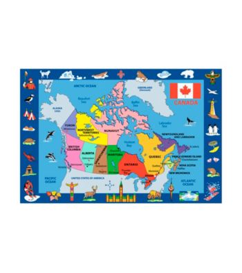 Fun Rugs® Fun Time® Map of Canada Rug